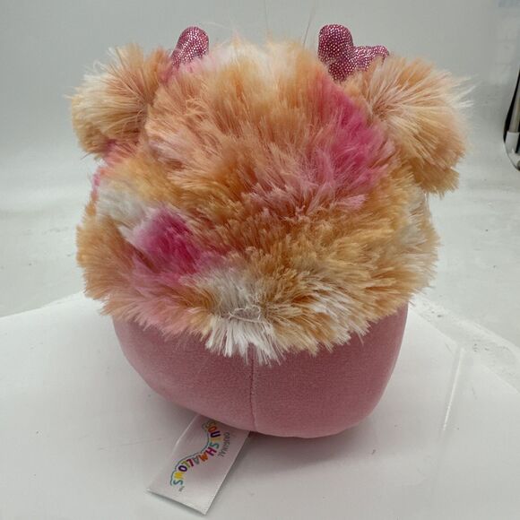 Squishmallows - Caparinne the Pink Bigfoot w/ Heart Headband - 5” Plush - New - Picture 3 of 6